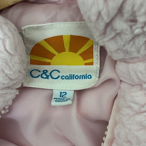 C&C California | Faux fur fluffy pink vest size 12 - Picture 8 of 10